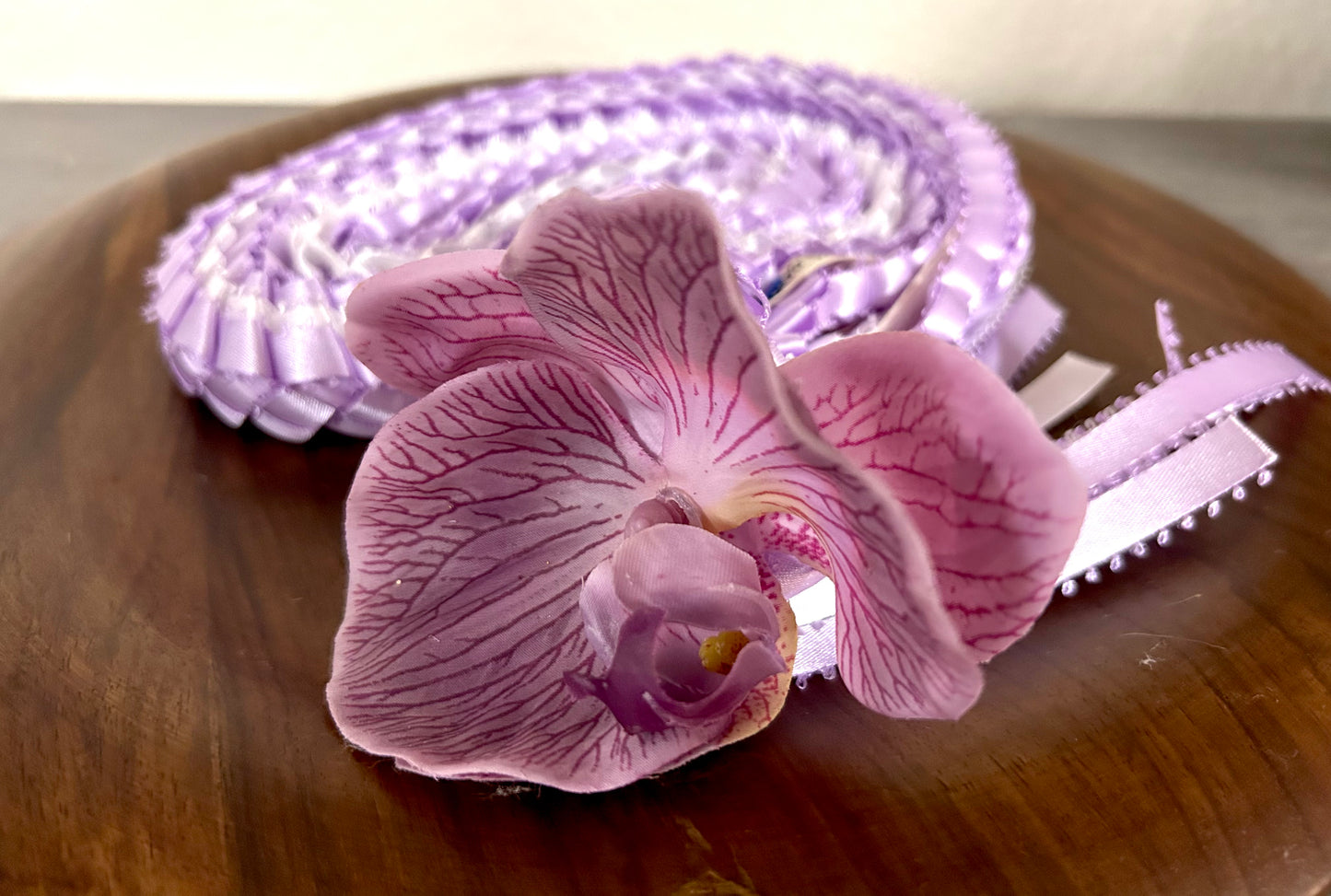 Orchid Triple Strand Lei