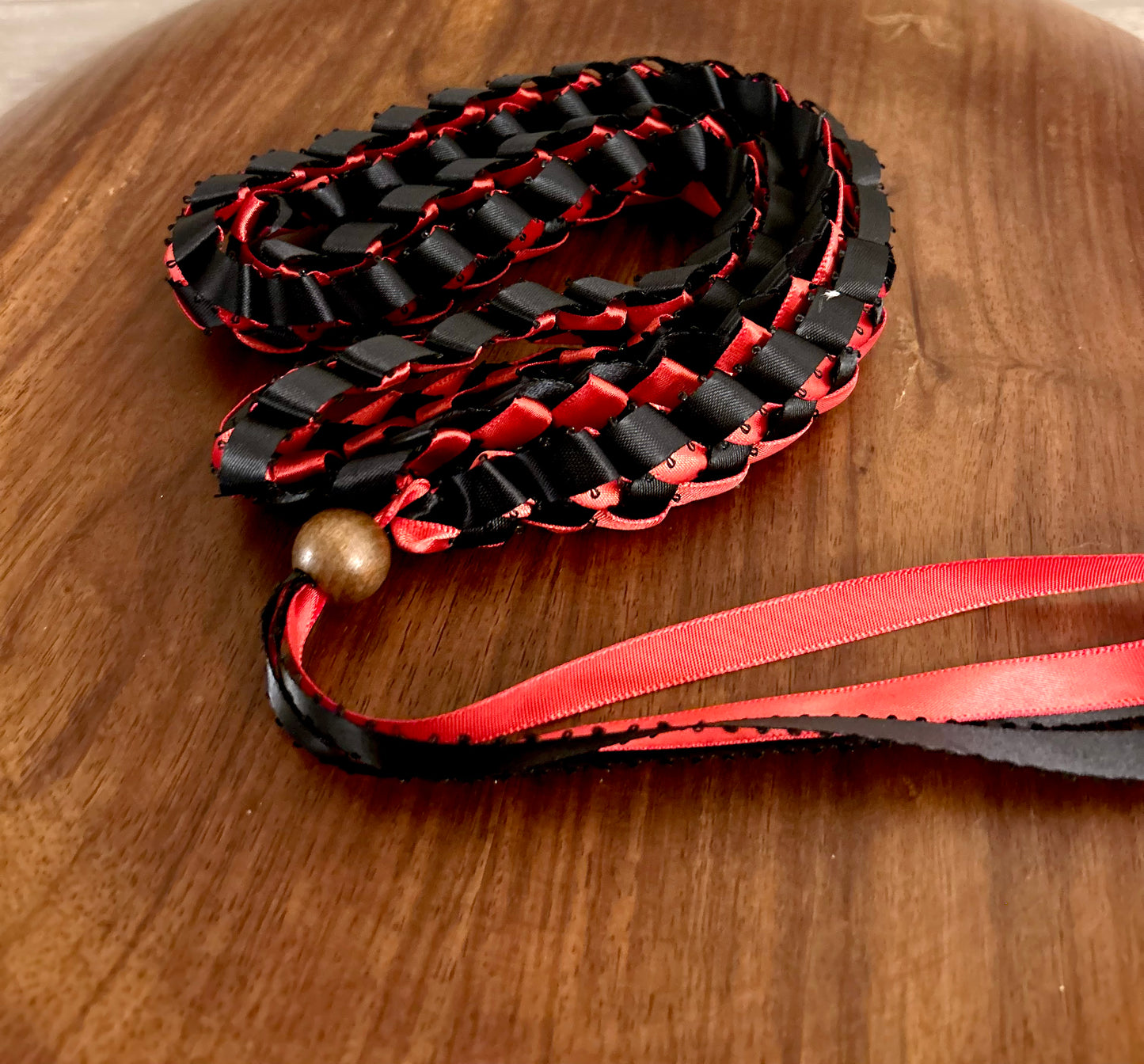 Single Strand 2 Color Tone Ribbon Lei with Signature look Bead Attachment (Assorted Colors Available)