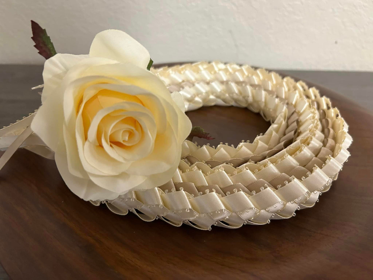 Rose Triple Strand Lei