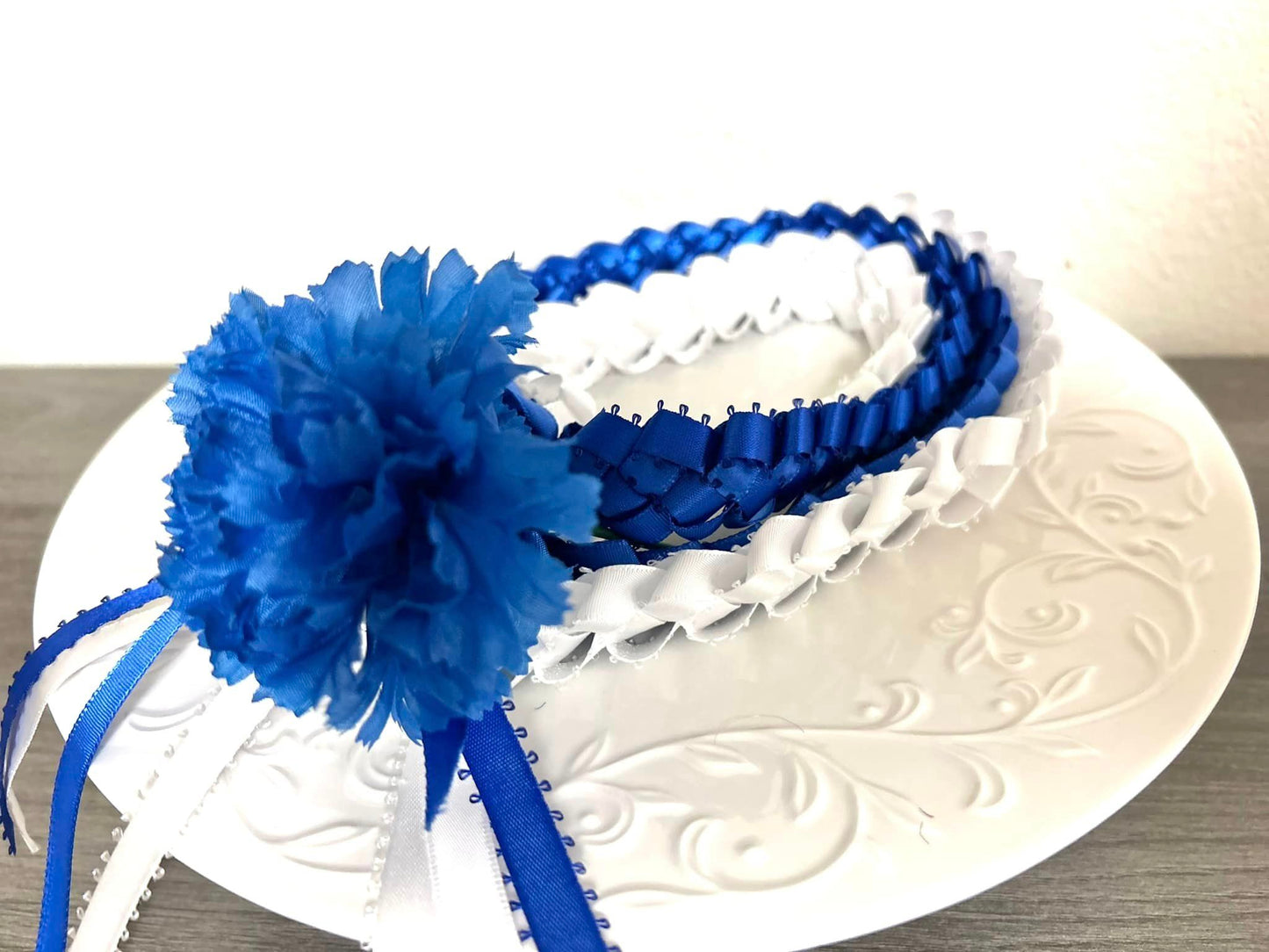 DOUBLE STRAND LEI WITH CARNATION [Assorted Colors Available]