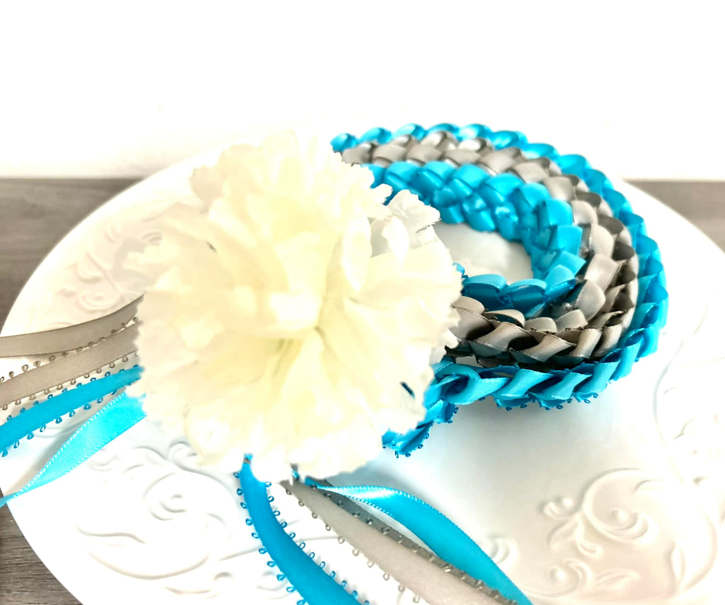 DOUBLE STRAND LEI WITH CARNATION [Assorted Colors Available]