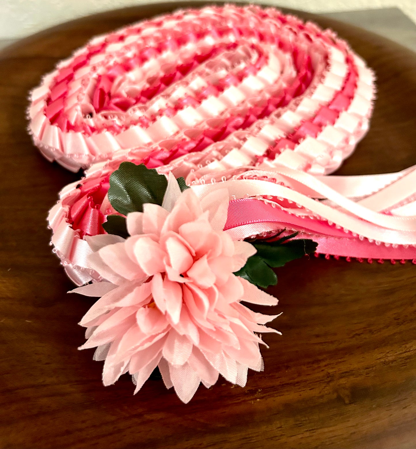 TRIPLE STRAND LEI WITH MUM [Assorted Colors Available]