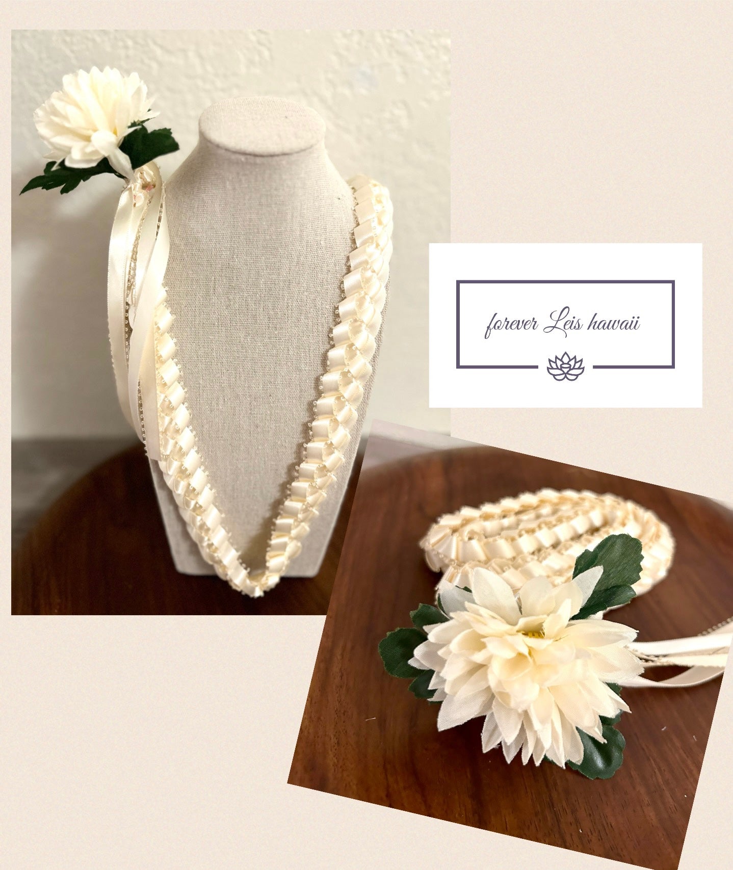 SINGLE STRAND LEI WITH MUM [Assorted Colors Available]