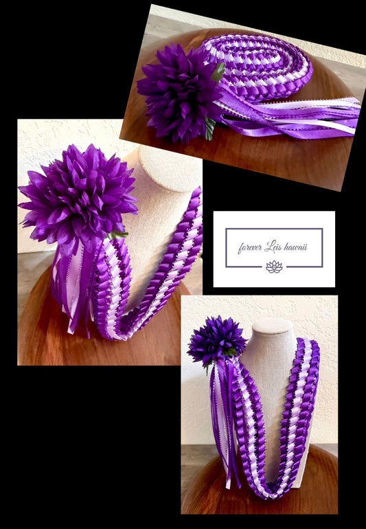 TRIPLE STRAND LEI WITH MUM [Assorted Colors Available]