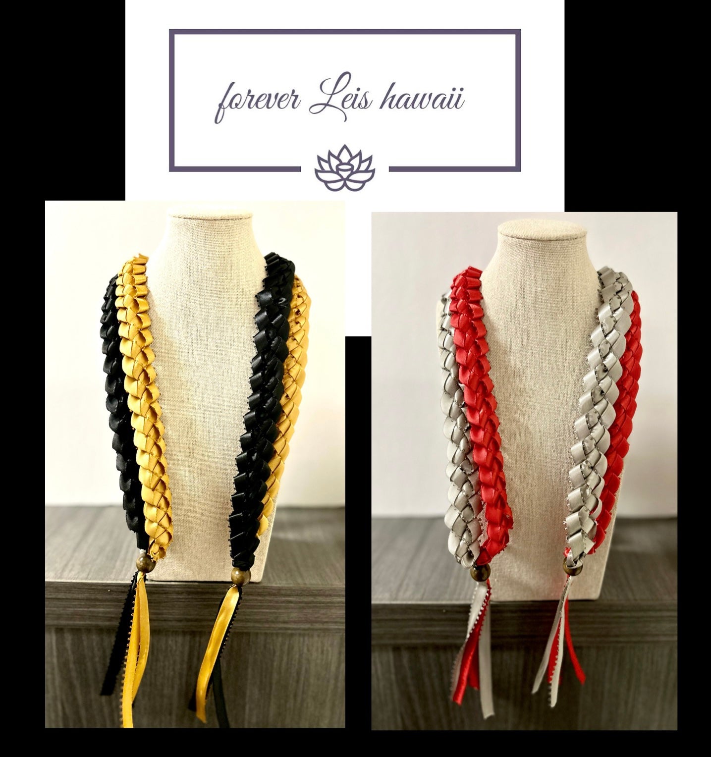 Open Ended Leis with Signature look Bead Attachment (Assorted Colors Available)