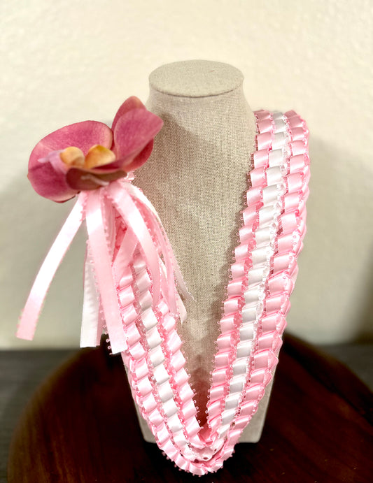 Orchid Triple Strand Lei