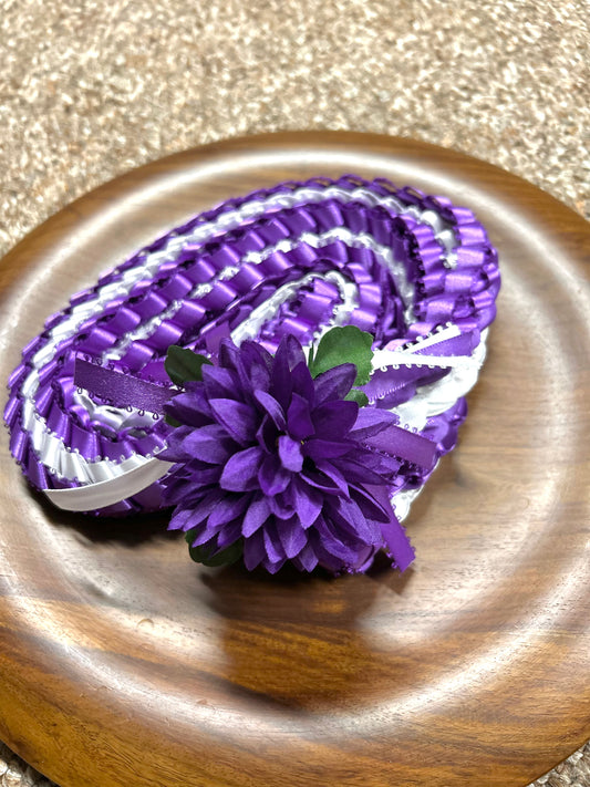 TRIPLE STRAND LEI WITH MUM [Assorted Colors Available]