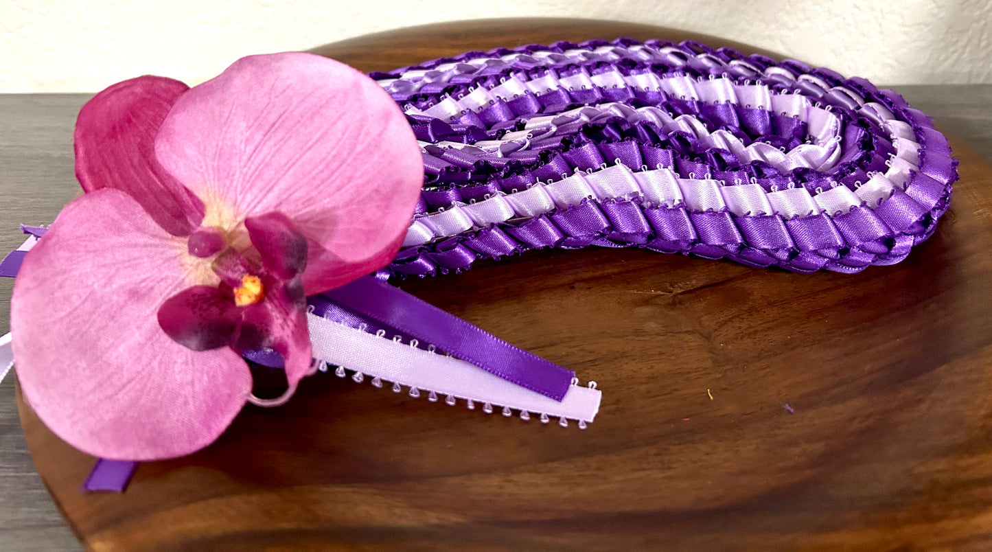 Orchid Triple Strand Lei