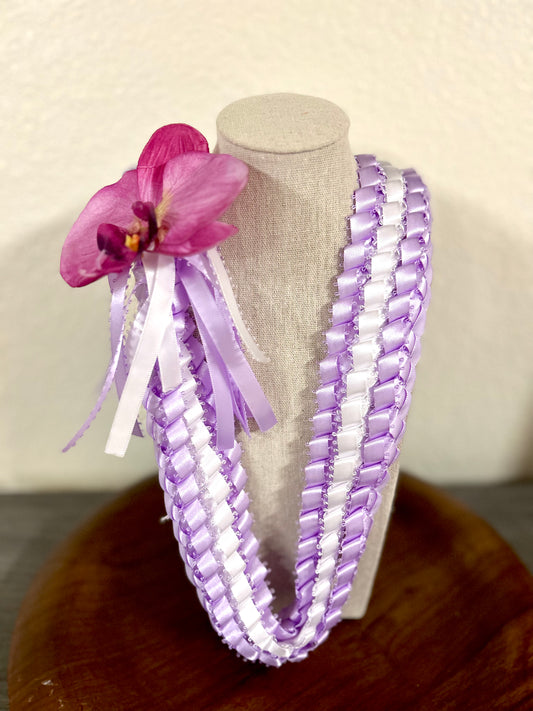 Orchid Triple Strand Lei